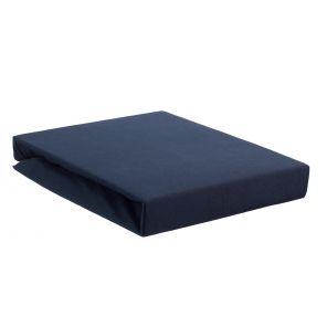 Beddinghouse Premium Jersey Lycra Topper Fitted Sheet With Split Indigo