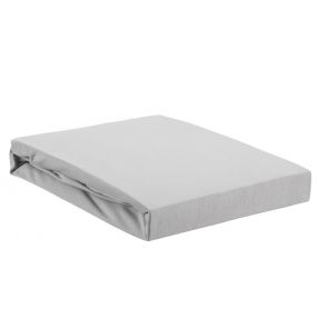 Beddinghouse Premium Jersey Lycra Topper Fitted Sheet With Split Light Grey