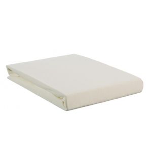 Beddinghouse Jersey Lycra Splittopper Fitted Sheet Off-White