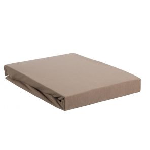 Beddinghouse Premium Jersey Lycra Topper Fitted Sheet With Split Taupe