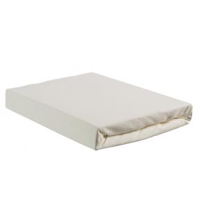 Beddinghouse Percale Topper Fitted Sheet With Split Off-white
