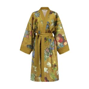 Beddinghouse x Van Gogh Museum Partout des Fleurs Kimono Gold