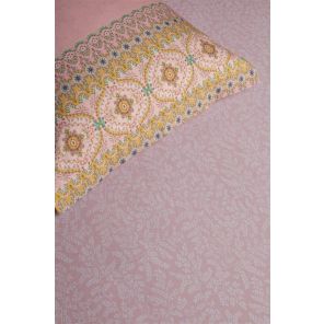 Pip Studio Leafy Fitted Sheet Pink