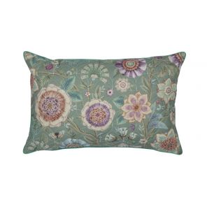 Pip Studio Viva Las Flores Quilted Cushion Green